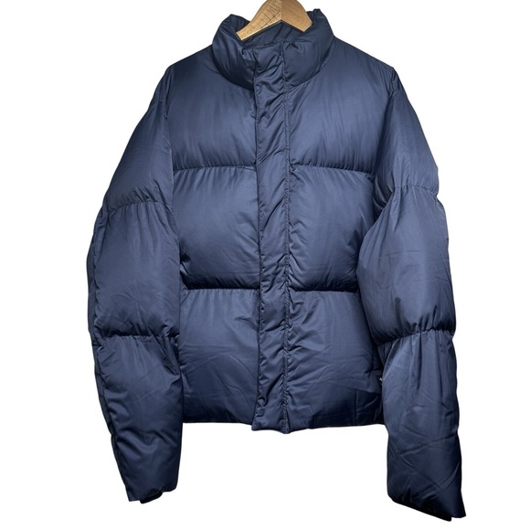 HUDSON Free Thinkers 2XL Puffer Jacket Full Zip Blue Lightweight NWT Mens - Picture 1 of 10